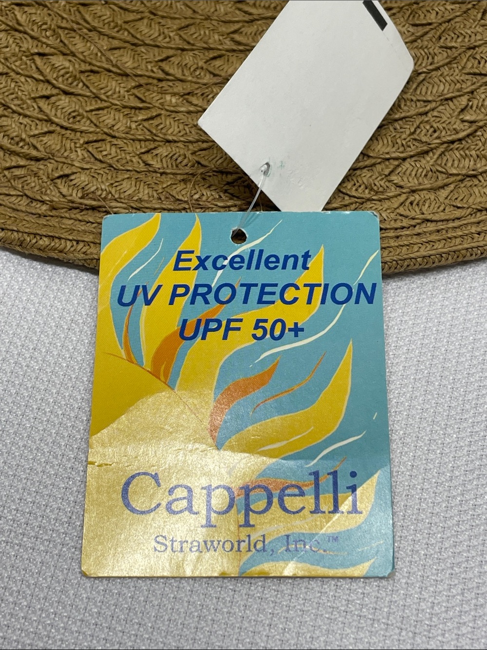 Cappelli Straw Sun Hat Multicolor Crochet Flowers - Women’s UPF NEW NWT - Picture 10 of 12